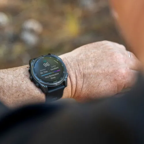 Garmin Silikonarmband-Fenix 8 Solar Sapphire Carbon (51 mm) - 010-02907-11