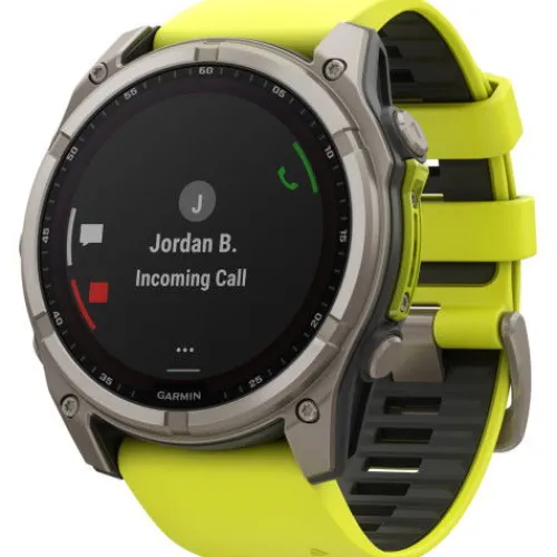 Garmin Silikonarmband-Fenix 8 Solar Sapphire Amp Yellow (51 mm) - 010-02907-21