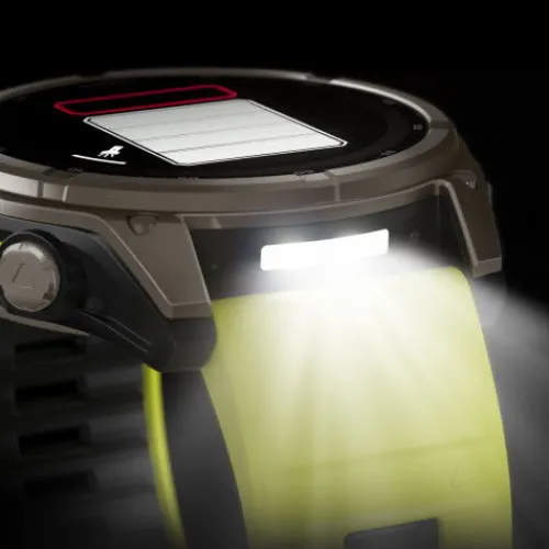 Garmin Silikonarmband-Fenix 8 Solar Sapphire Amp Yellow (51 mm) - 010-02907-21