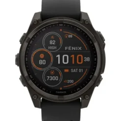 Garmin Silikonarmband-Fenix 8 Solar Sapphire Carbon (47 mm) - 010-02906-11