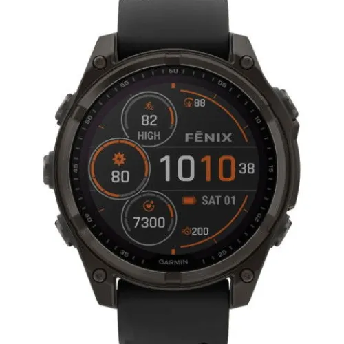 Garmin Silikonarmband-Fenix 8 Solar Sapphire Carbon (47 mm) - 010-02906-11