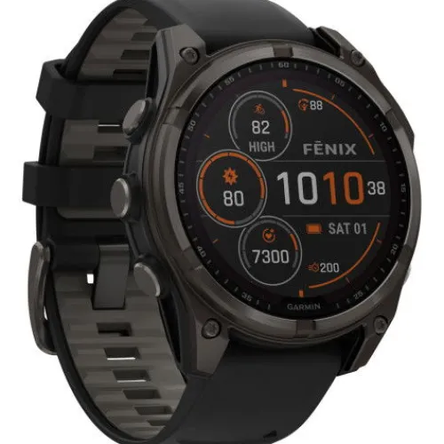 Garmin Silikonarmband-Fenix 8 Solar Sapphire Carbon (47 mm) - 010-02906-11