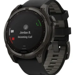 Garmin Silikonarmband-Fenix 8 Solar Sapphire Carbon (47 mm) - 010-02906-11