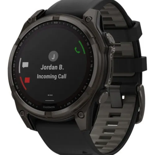 Garmin Silikonarmband-Fenix 8 Solar Sapphire Carbon (47 mm) - 010-02906-11