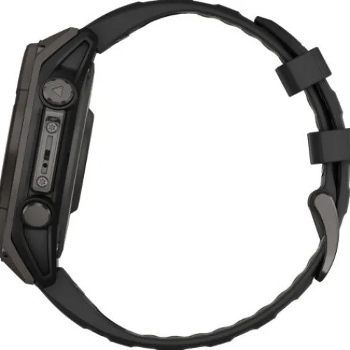 Garmin Silikonarmband-Fenix 8 Solar Sapphire Carbon (47 mm) - 010-02906-11