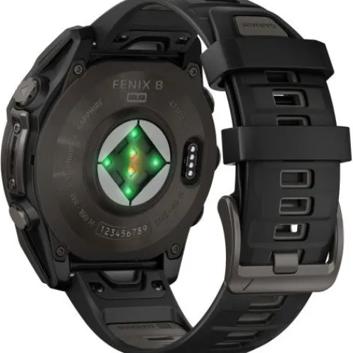 Garmin Silikonarmband-Fenix 8 Solar Sapphire Carbon (47 mm) - 010-02906-11