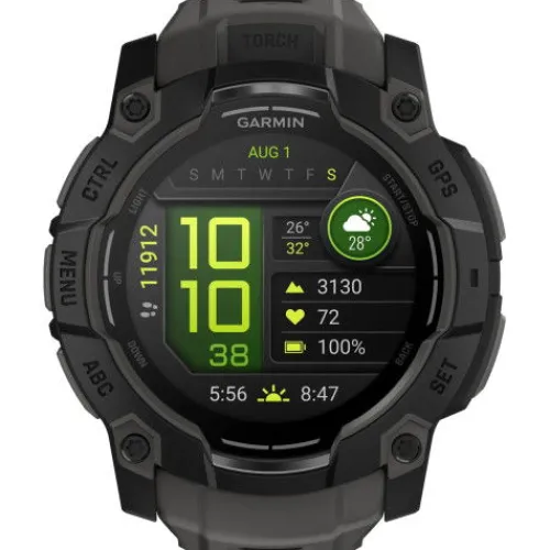 Garmin Silikonarmband-Instinct 3 Amoled Black Charcoal (50 mm) - 010-03020-00