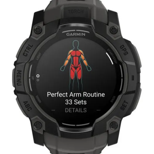 Garmin Silikonarmband-Instinct 3 Amoled Black Charcoal (50 mm) - 010-03020-00