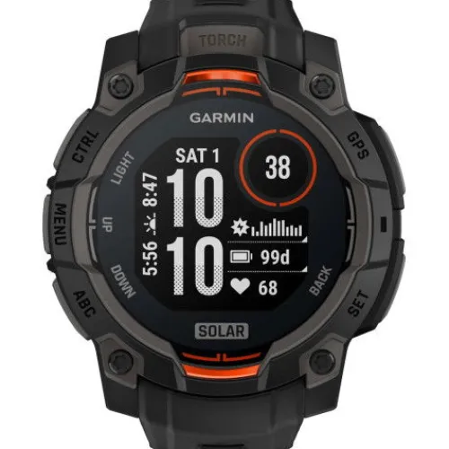 Garmin Silikonarmband-Instinct 3 Solar Black (45 mm) - 010-02934-00