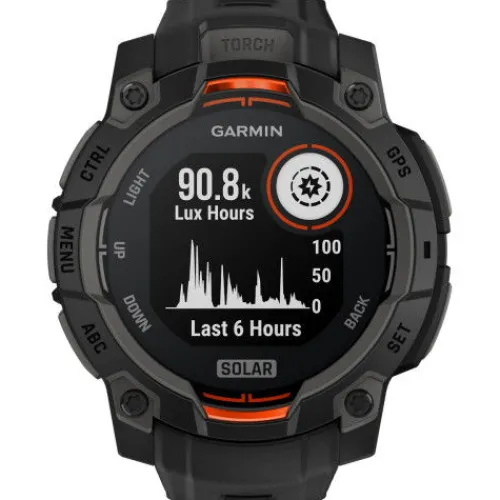 Garmin Silikonarmband-Instinct 3 Solar Black (45 mm) - 010-02934-00