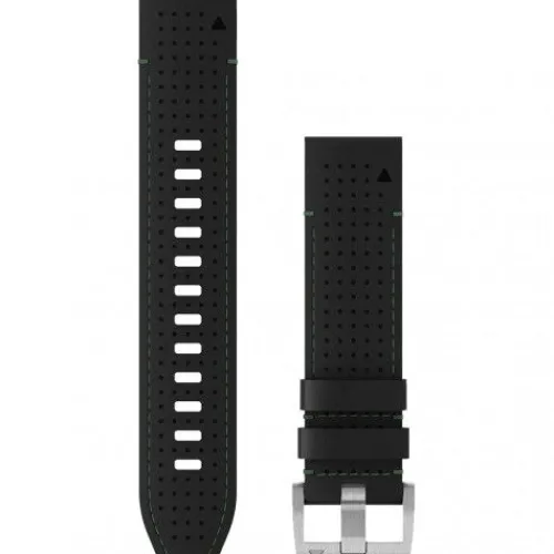 Garmin Uhrenarmbänder-MARQ QuickFit 22 Black Leather Band - 010-13225-09