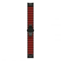 Garmin Uhrenarmbänder-MARQ QuickFit 22 Hybrid Titanium Silicone Carbon Gray DLC Band - 010-12738-00