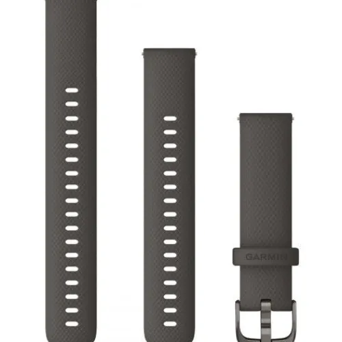 Garmin Uhrenarmbänder-Quick Release (18 mm) Graphite Silicone Band - 010-12932-0E