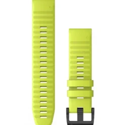 Garmin Uhrenarmbänder-QuickFit 22 Amp Yellow Silicone Band - 010-12863-04