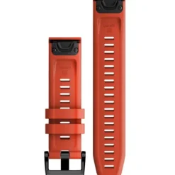 Garmin Uhrenarmbänder-QuickFit 22 Flame Red Silicone Band - 010-13111-04