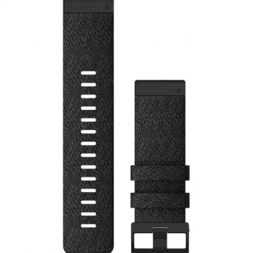 Garmin Uhrenarmbänder-QuickFit 20 Heathered Black Nylon Band - 010-12875-00