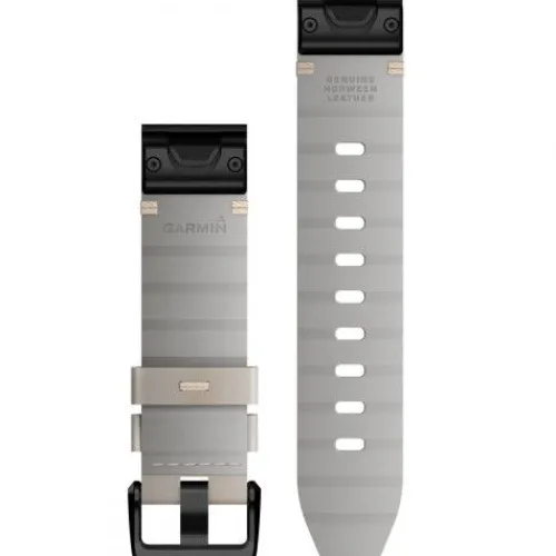 Garmin Uhrenarmbänder-QuickFit 20 Limestone Leather Band - 010-13102-06