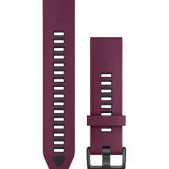 Garmin Uhrenarmbänder-QuickFit 20 Merlot Graphite Silicone Band - 010-13391-04