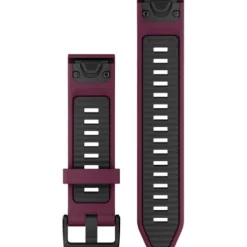 Garmin Uhrenarmbänder-QuickFit 20 Merlot Graphite Silicone Band - 010-13391-04