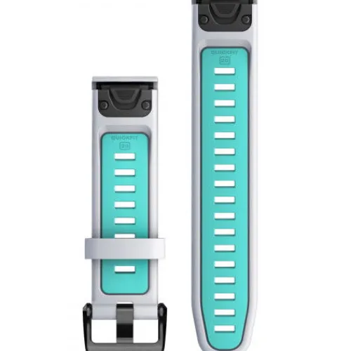 Garmin Uhrenarmbänder-QuickFit 20 Whitestone Aqua Silicone Band - 010-13279-07