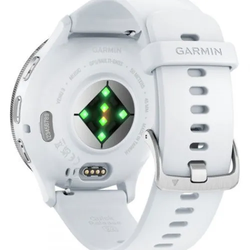Garmin Silikonarmband-Venu 3 Silver Whitestone - 010-02784-00