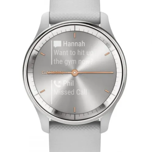 Garmin Silikonarmband-Vivomove Trend Silver Mist Gray - 010-02665-03