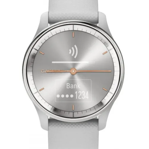 Garmin Silikonarmband-Vivomove Trend Silver Mist Gray - 010-02665-03