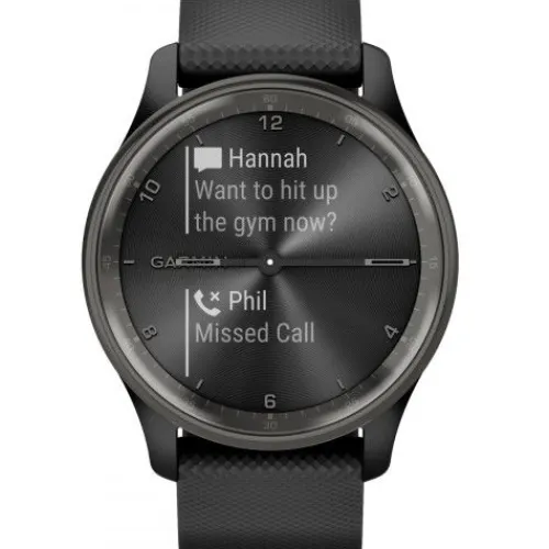 Garmin Silikonarmband-Vivomove Trend Slate Black - 010-02665-00