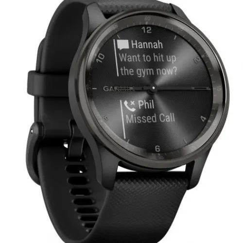 Garmin Silikonarmband-Vivomove Trend Slate Black - 010-02665-00