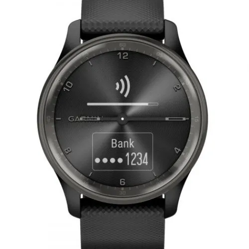 Garmin Silikonarmband-Vivomove Trend Slate Black - 010-02665-00