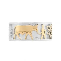 Gexist Ringe-Edelweiss Ring Senn & Kühen - RG 7004