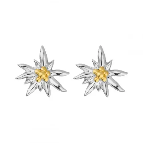 Gexist Ohrringe-Swiss Edelweiss Ohrstecker Edelweiss - EG 9011