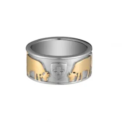 Gexist Ringe-Swiss Edelweiss Ring Kühe Swiss Flag - RG 9029