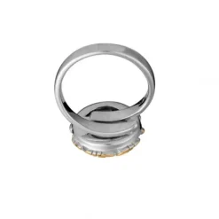 Gexist Ringe-Swiss Edelweiss Ring Edelweiss Knopf - RG 9026