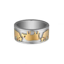 Gexist Ringe-Swiss Edelweiss Ring Kühe Vice Versa - RG 9031