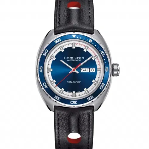 Hamilton Lederarmband-American Classic Pan Europ Day Date Auto - H35405741