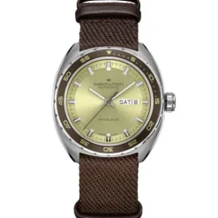 Hamilton Lederarmband-American Classic Pan Europ Day Date Auto - H35445860