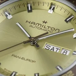 Hamilton Lederarmband-American Classic Pan Europ Day Date Auto - H35445860