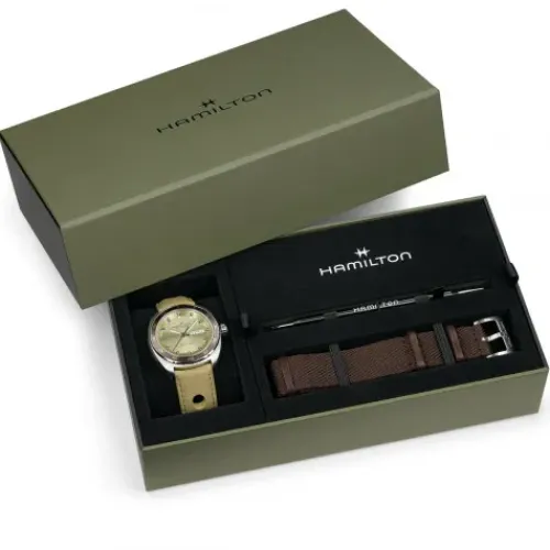 Hamilton Lederarmband-American Classic Pan Europ Day Date Auto - H35445860