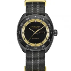 Hamilton Lederarmband-American Classic Pan Europ Day Date Auto - H35425730