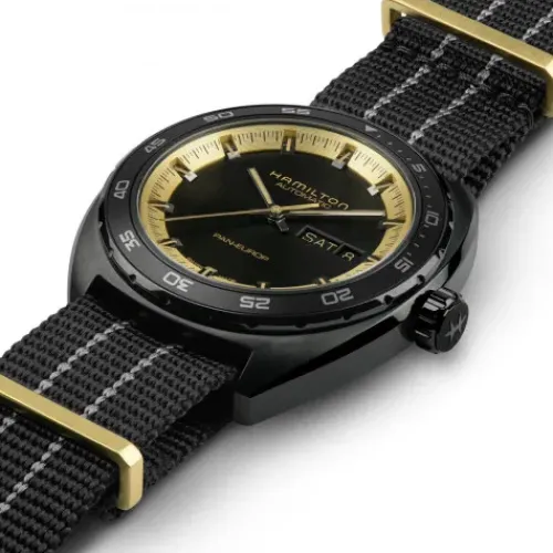 Hamilton Lederarmband-American Classic Pan Europ Day Date Auto - H35425730