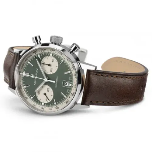 Hamilton Lederarmband-Intra-Matic Auto Chrono - H38416560