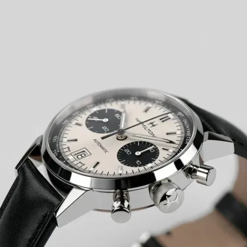 Hamilton Lederarmband-Intra-Matic Auto Chrono - H38416711