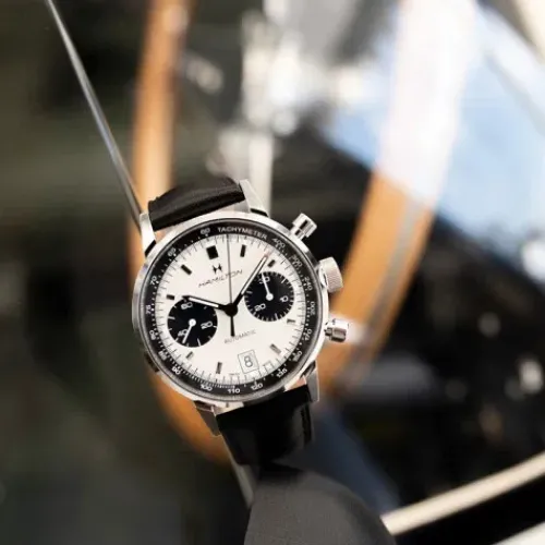 Hamilton Lederarmband-Intra-Matic Auto Chrono - H38416711