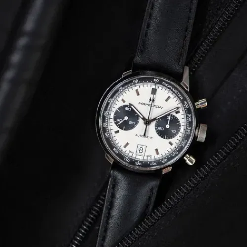 Hamilton Lederarmband-Intra-Matic Auto Chrono - H38416711