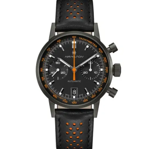 Hamilton Lederarmband-Intra-Matic Auto Chrono - H38446732