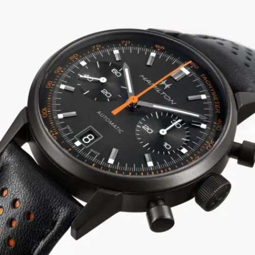 Hamilton Lederarmband-Intra-Matic Auto Chrono - H38446732