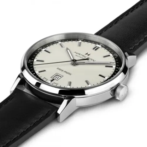 Hamilton Lederarmband-Intra-Matic Auto - H38425720