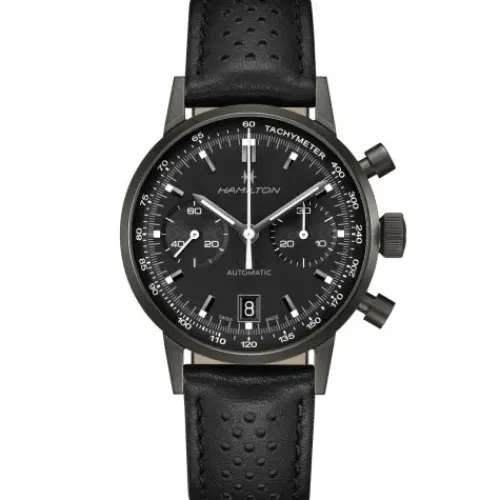 Hamilton Lederarmband-Intra-Matic Auto Chrono - H38446730