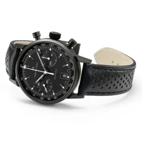Hamilton Lederarmband-Intra-Matic Auto Chrono - H38446730